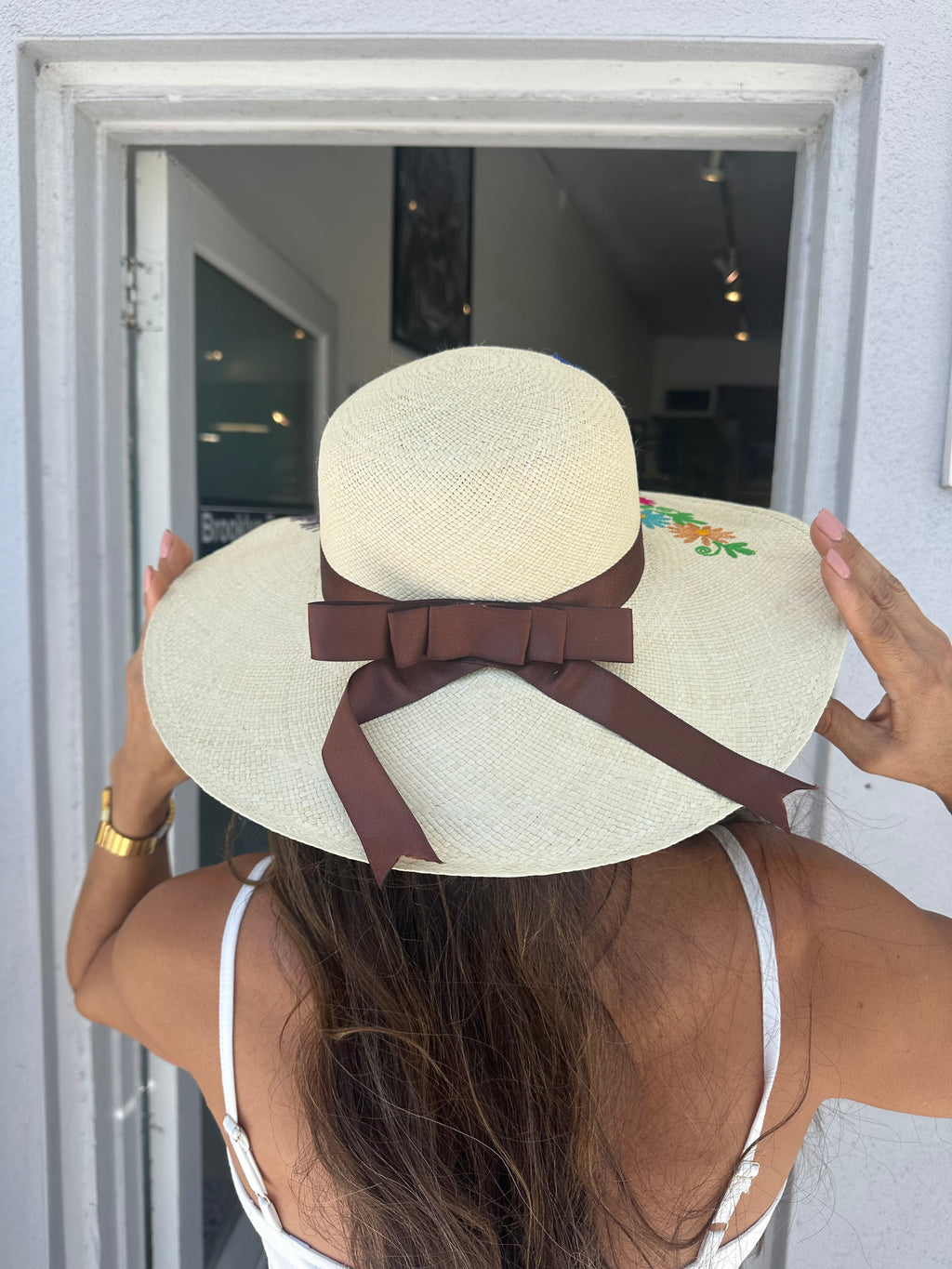 Embroidered Coco Peacock H/M Ecuadorian Hat