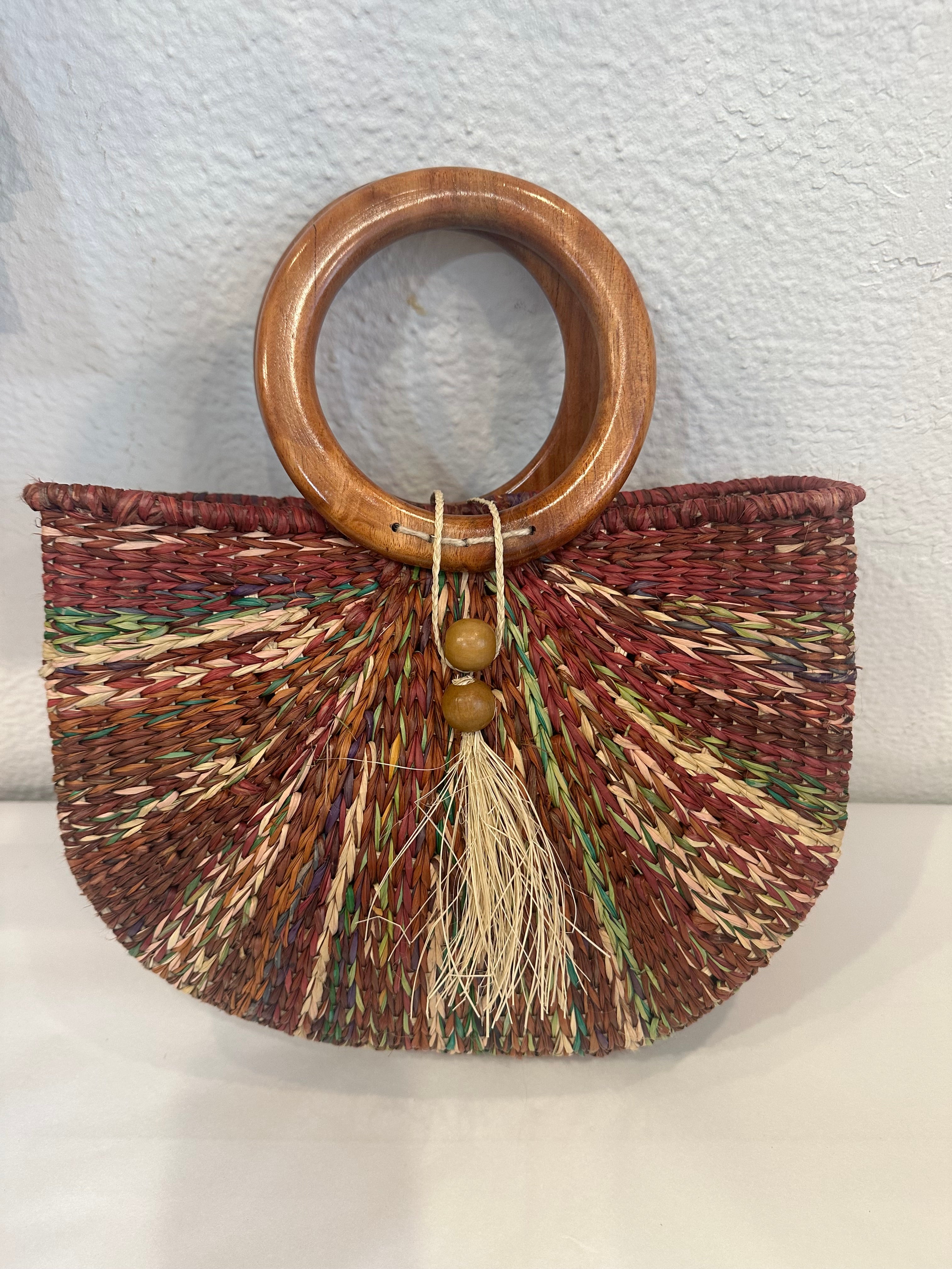 H/M Ecuadorian Bag with wooden Handles