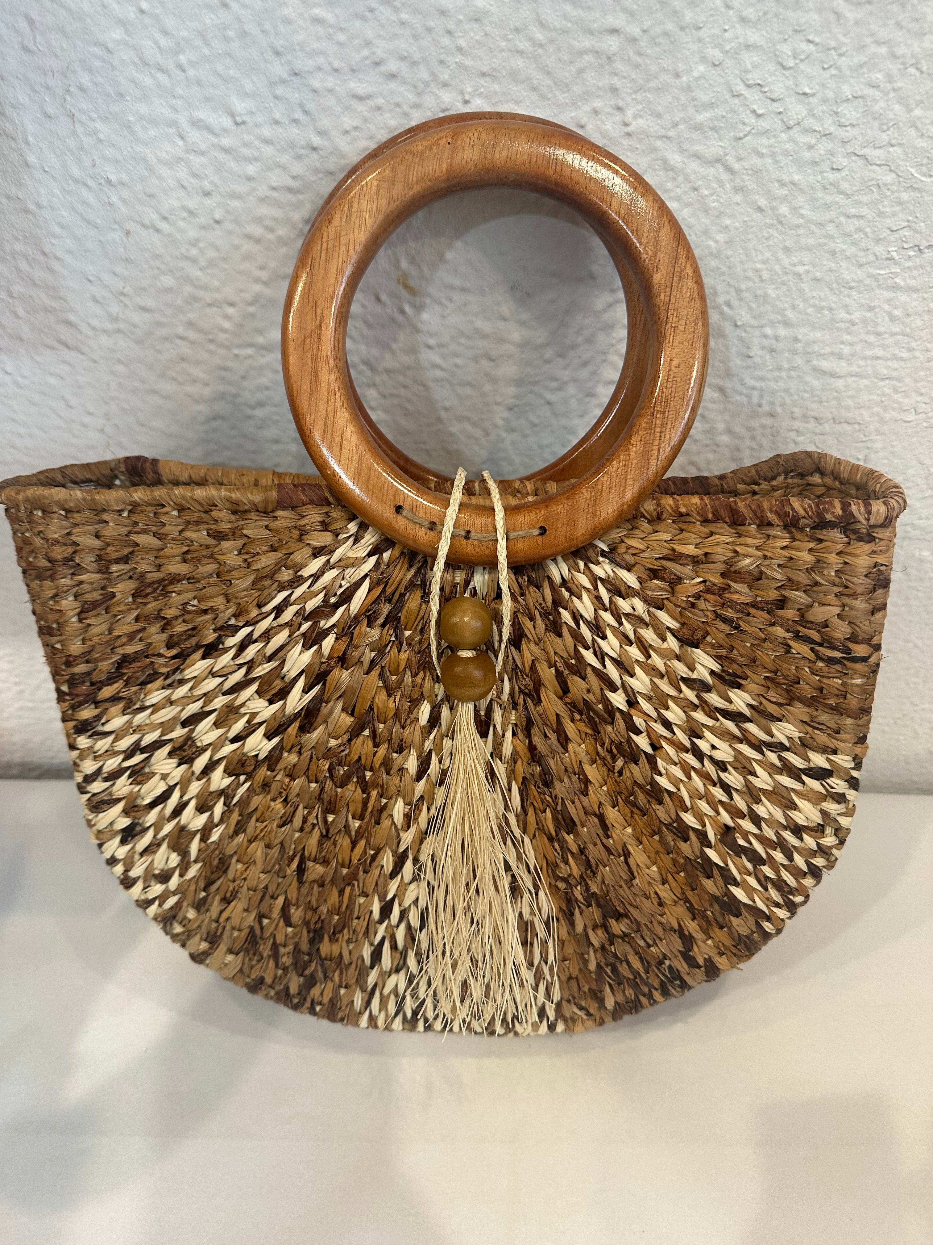 H/M Ecuadorian Bag with wooden Handles