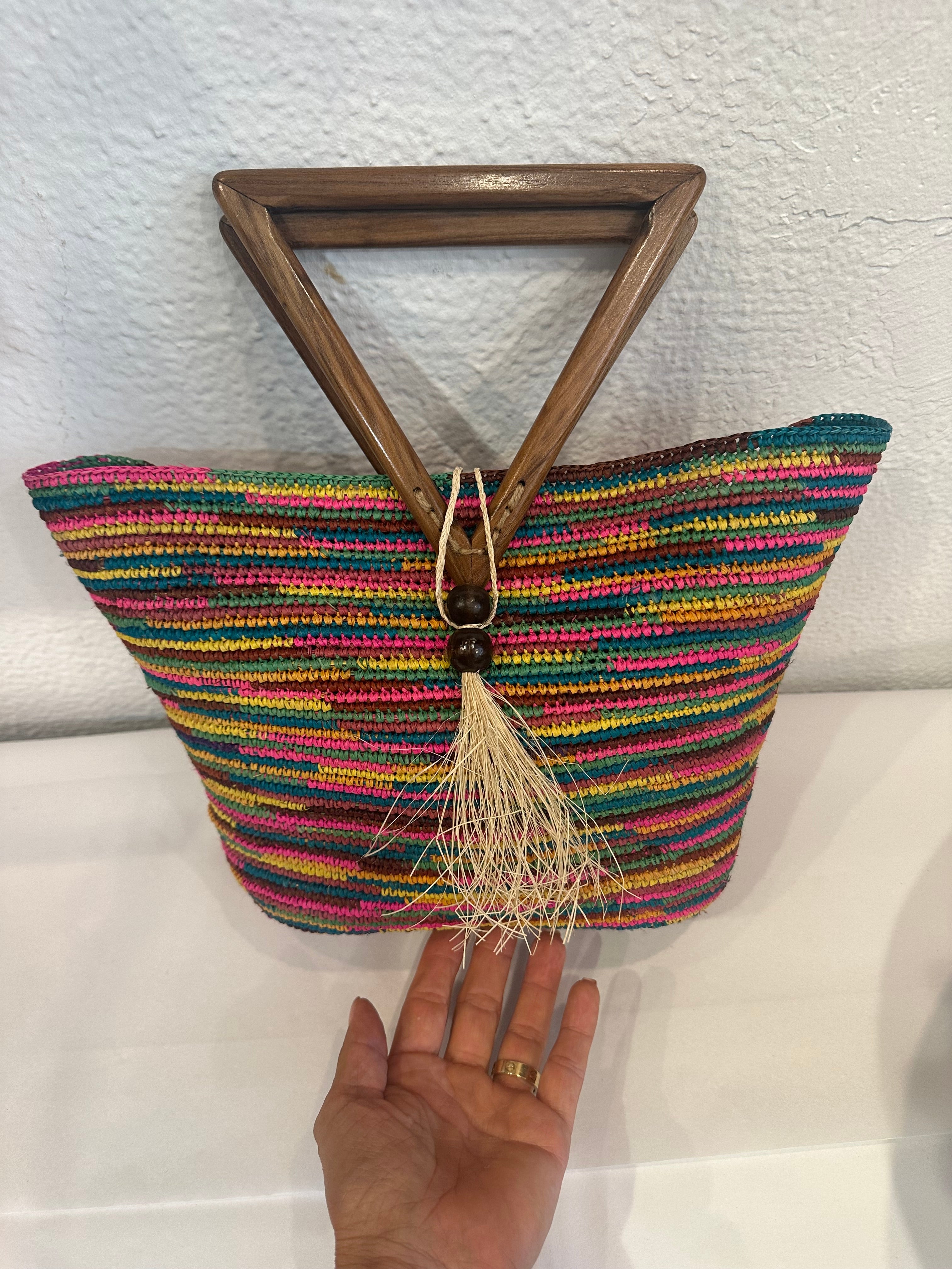 Handmade Crochet Ecuadorian Bag-Multicolor
