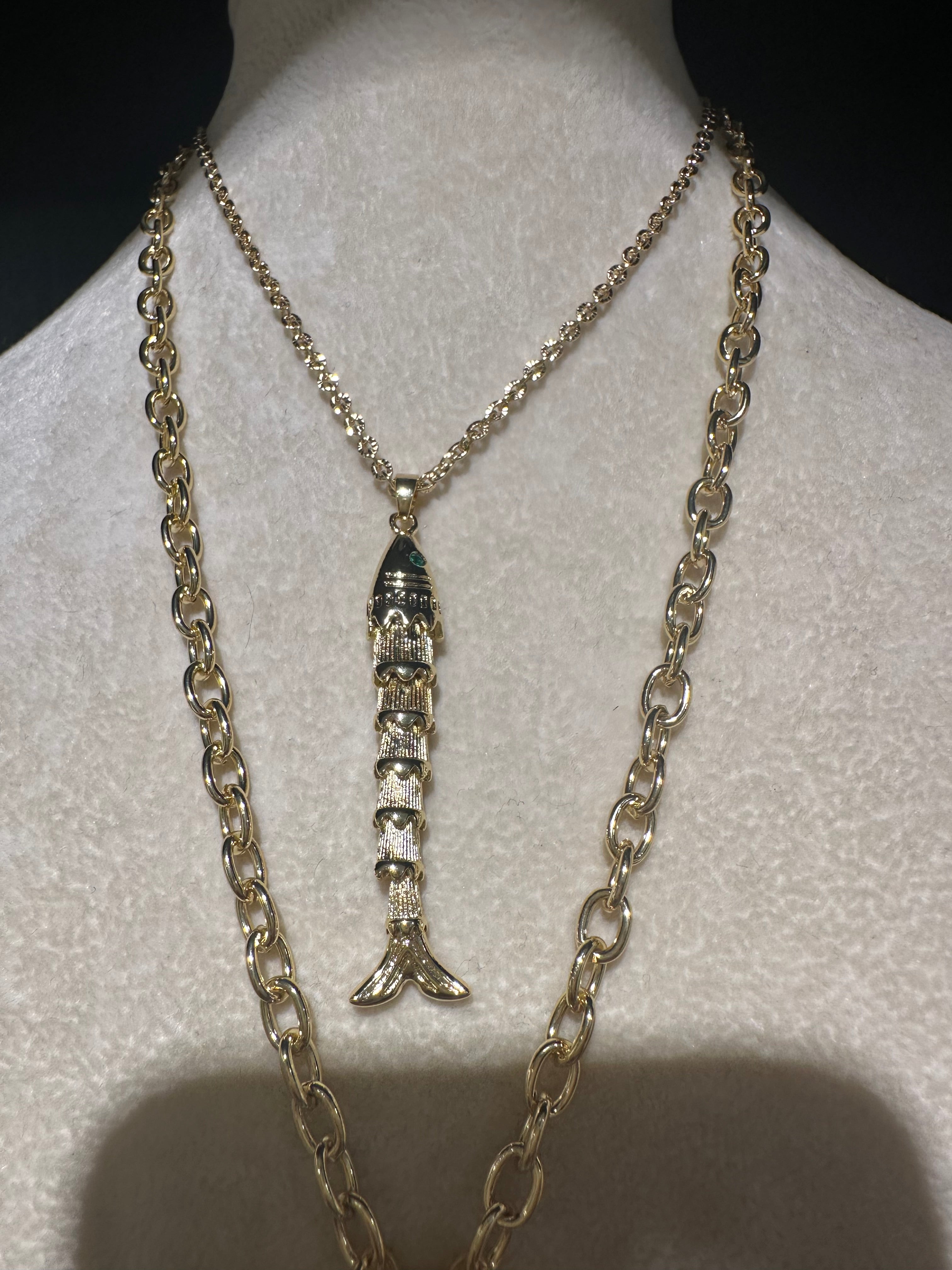 24K GF Artisan Fish