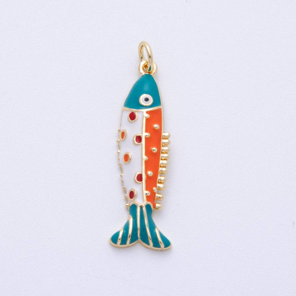 18K GF Fish Charm