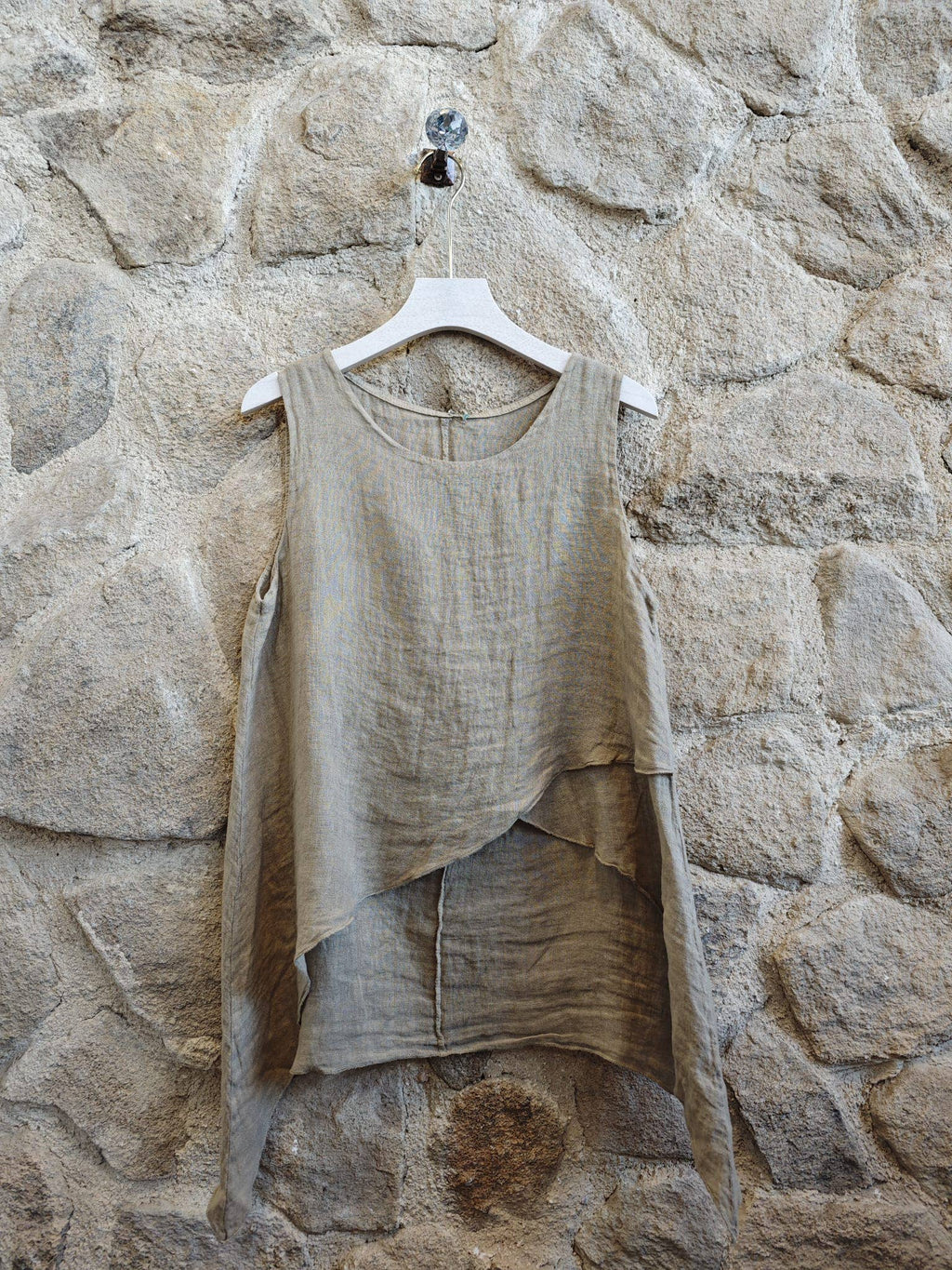 Linen Long back Blouse