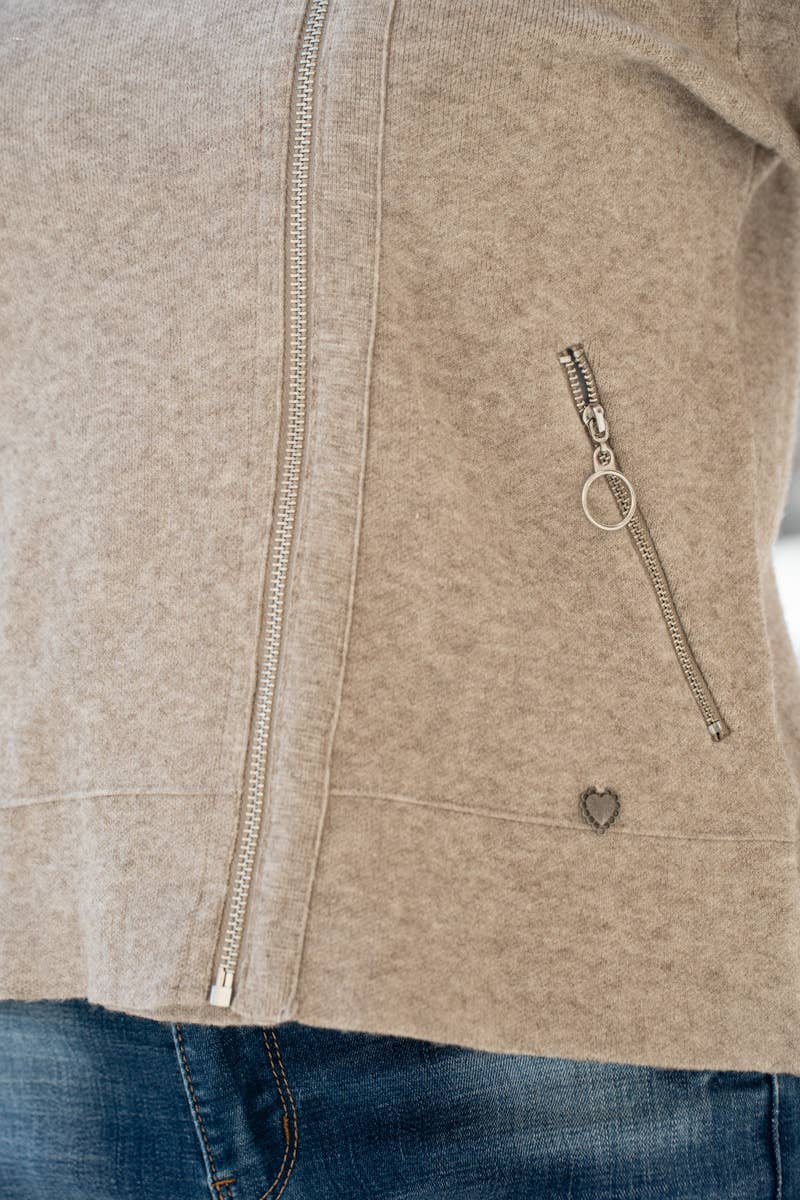 Women's Knit Biker Jacket
