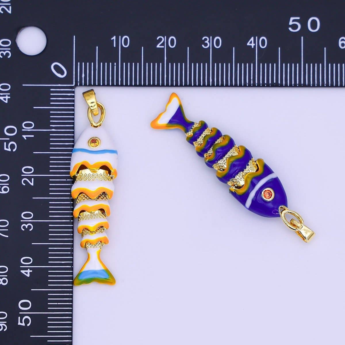 24K Gold Filled CZ Multidimensional 3D Pendant