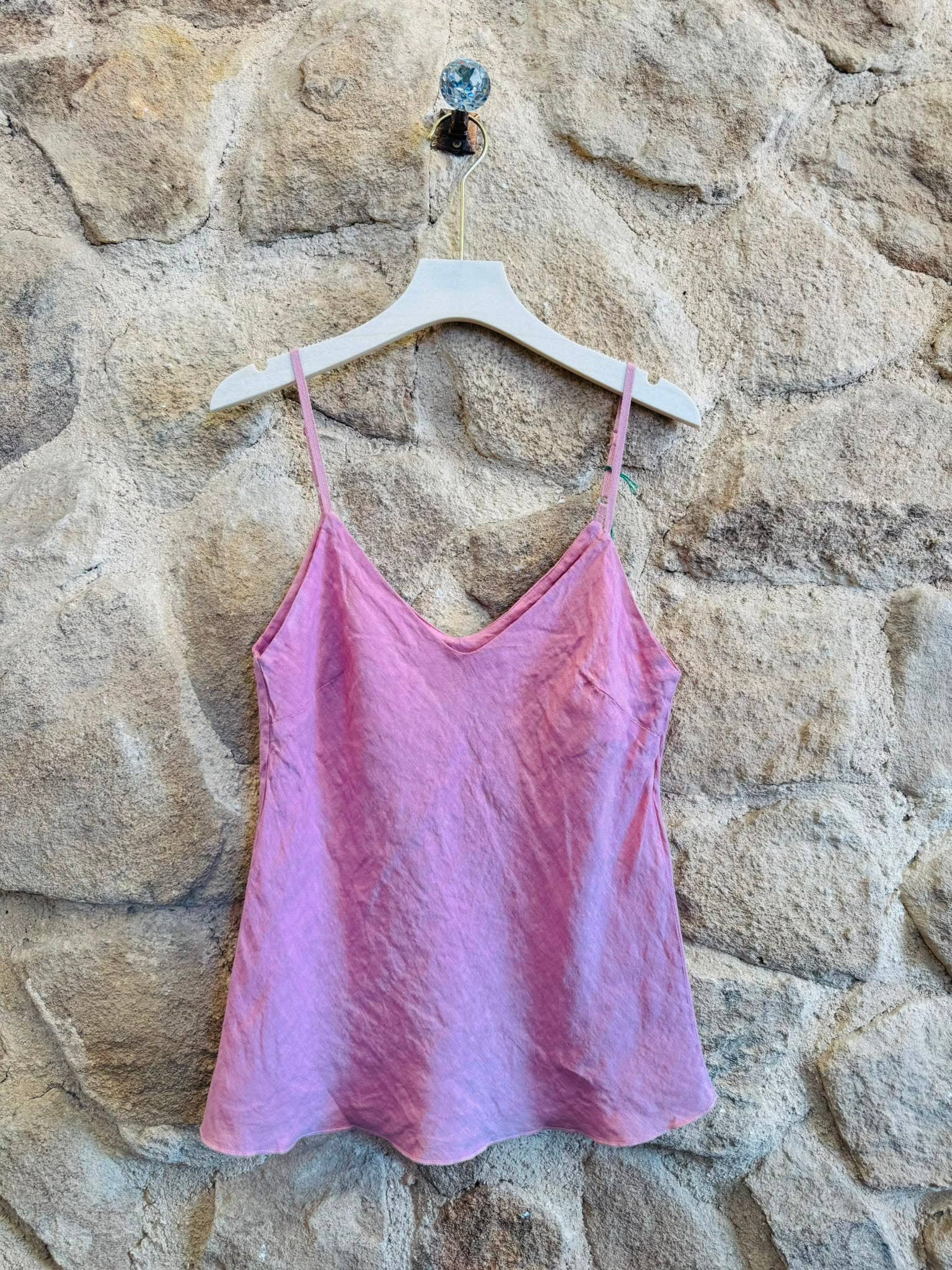 STRAP TOP 100% LINEN