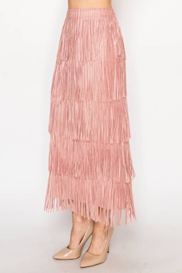 Layered Fringe Skirt