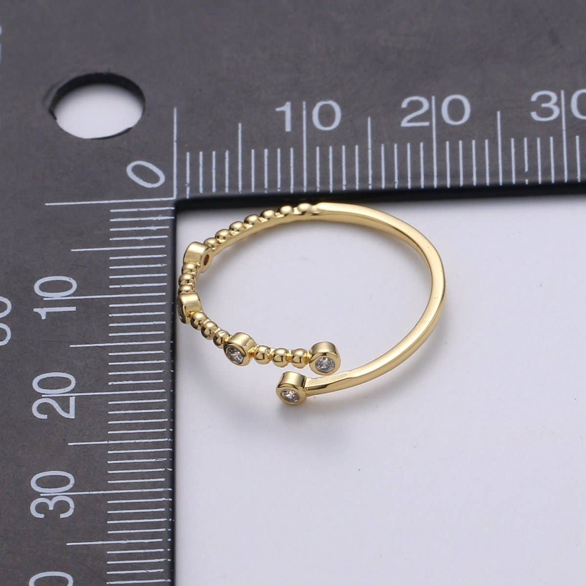 GF CZ Circle Ring