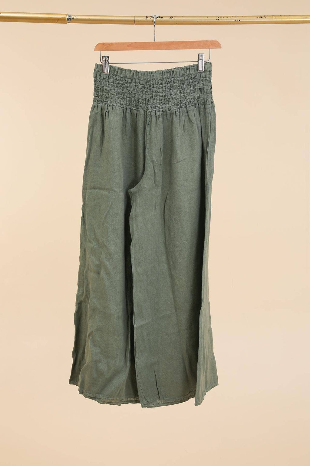 100% Linen Wide Leg Pants