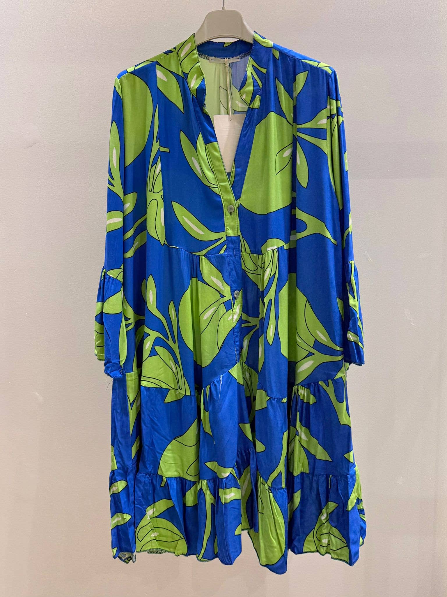 Short printed dress O/S