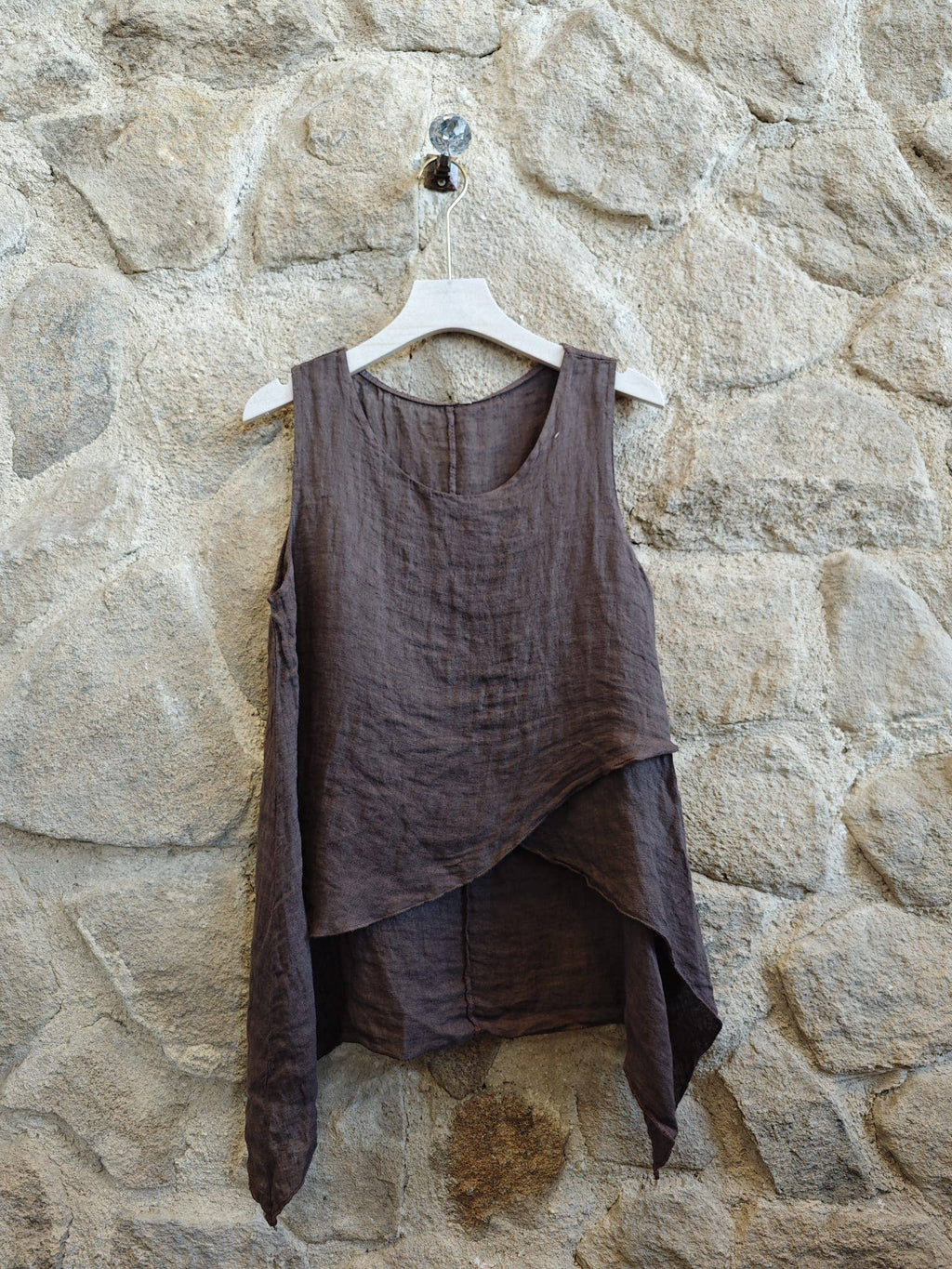 Linen Long back Blouse