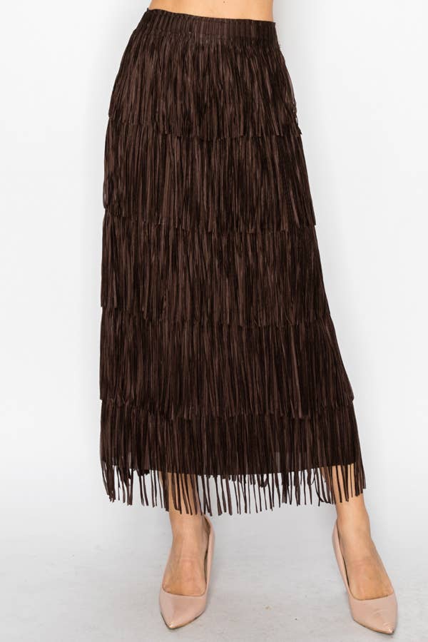 Layered Fringe Skirt