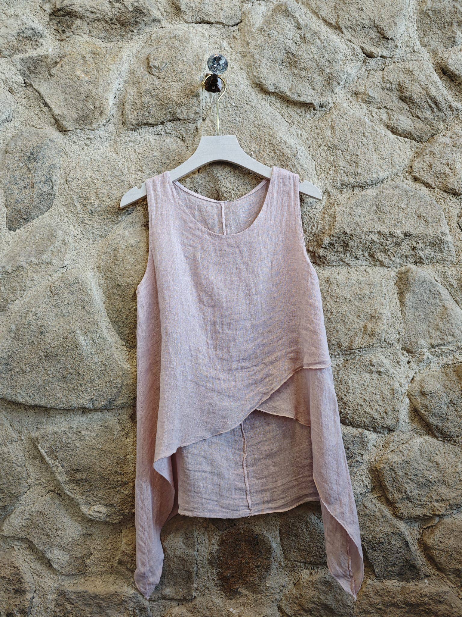 Linen Long back Blouse