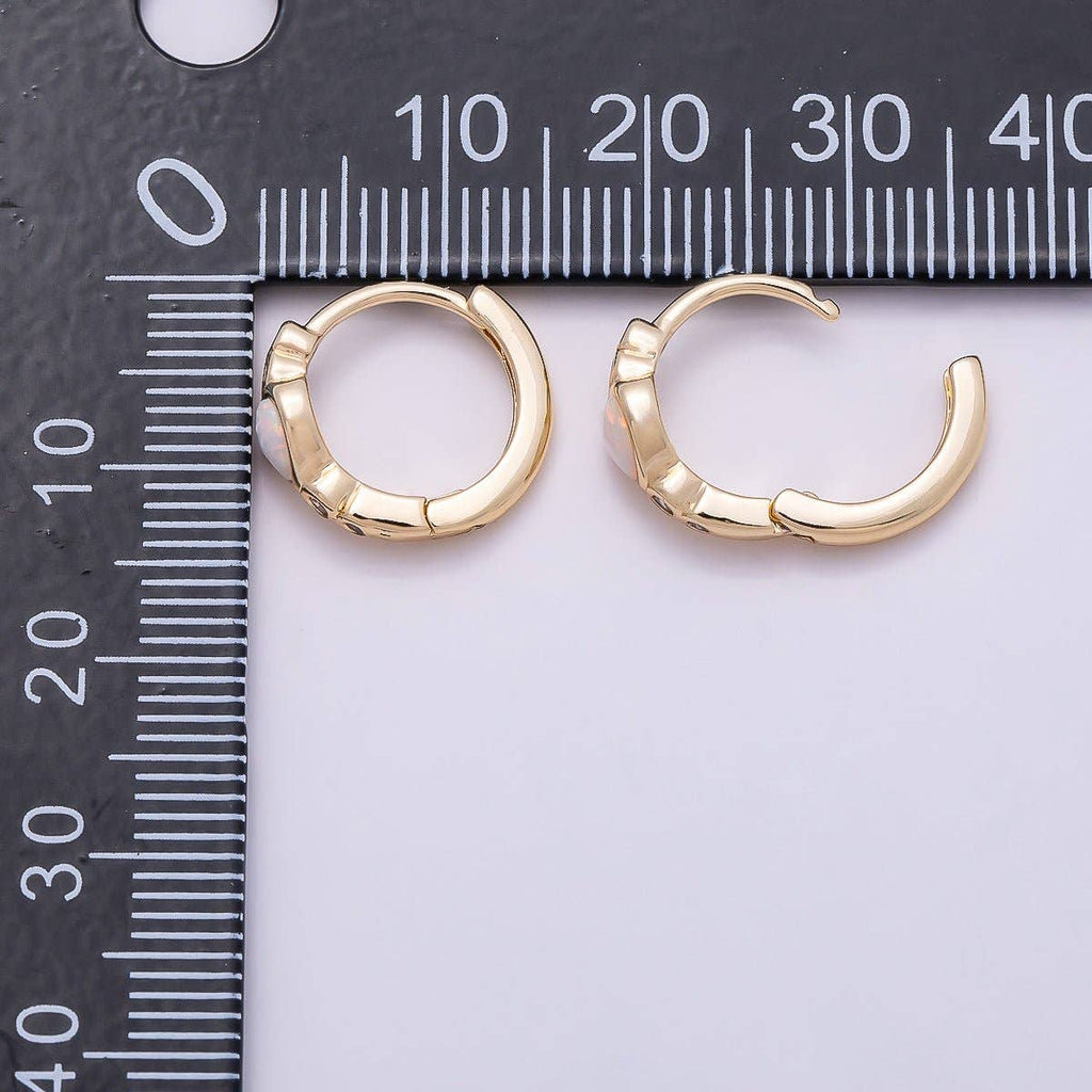 16K GF Opal CZ Heart