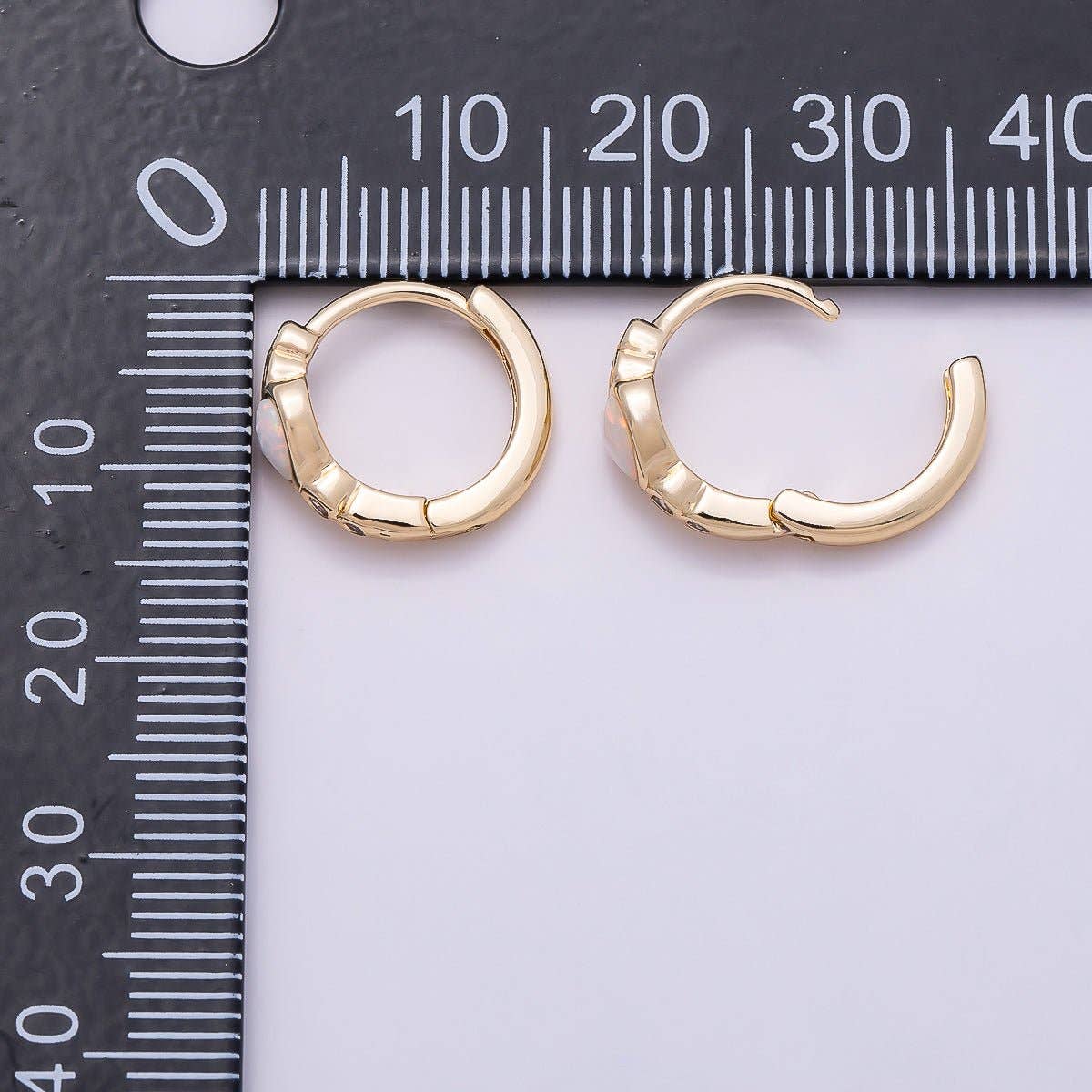 16K GF Opal CZ Heart