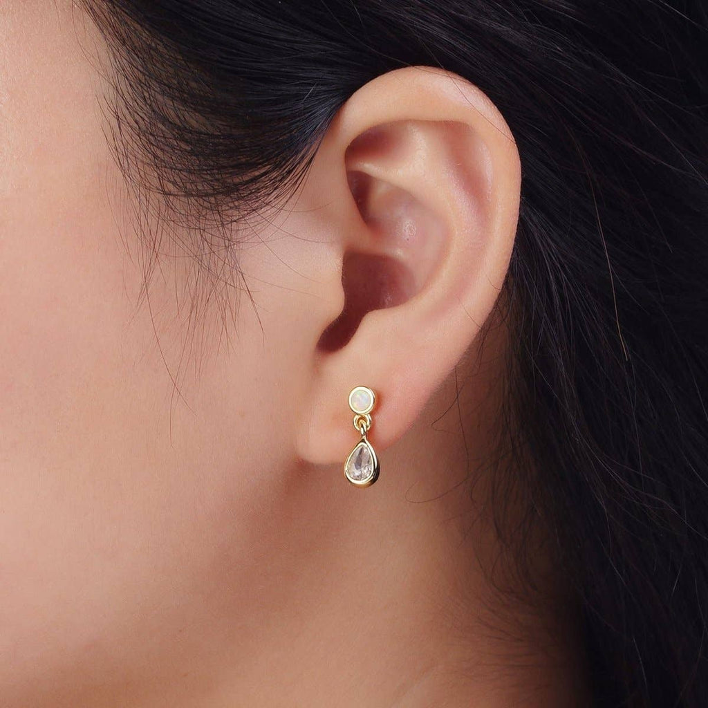 24K GF Teardrop Opal