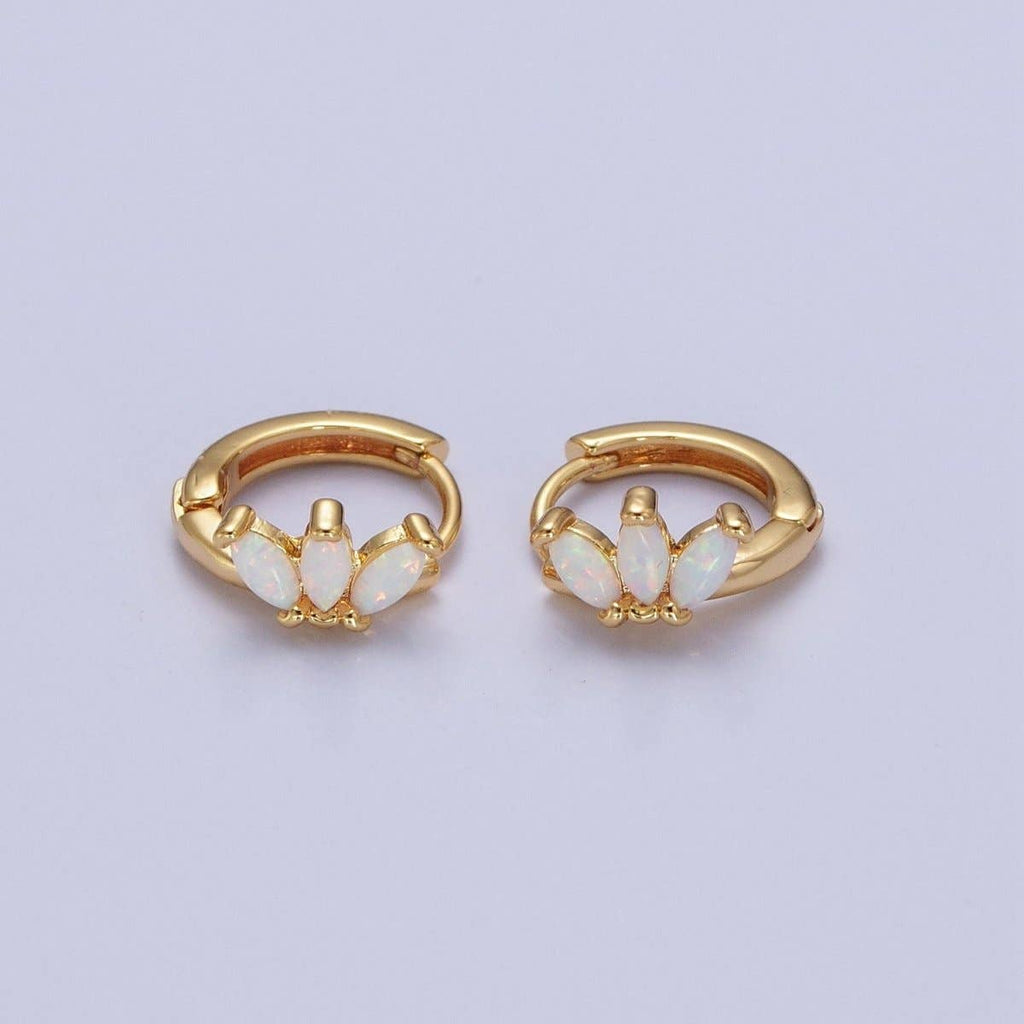 14K GF White Opal