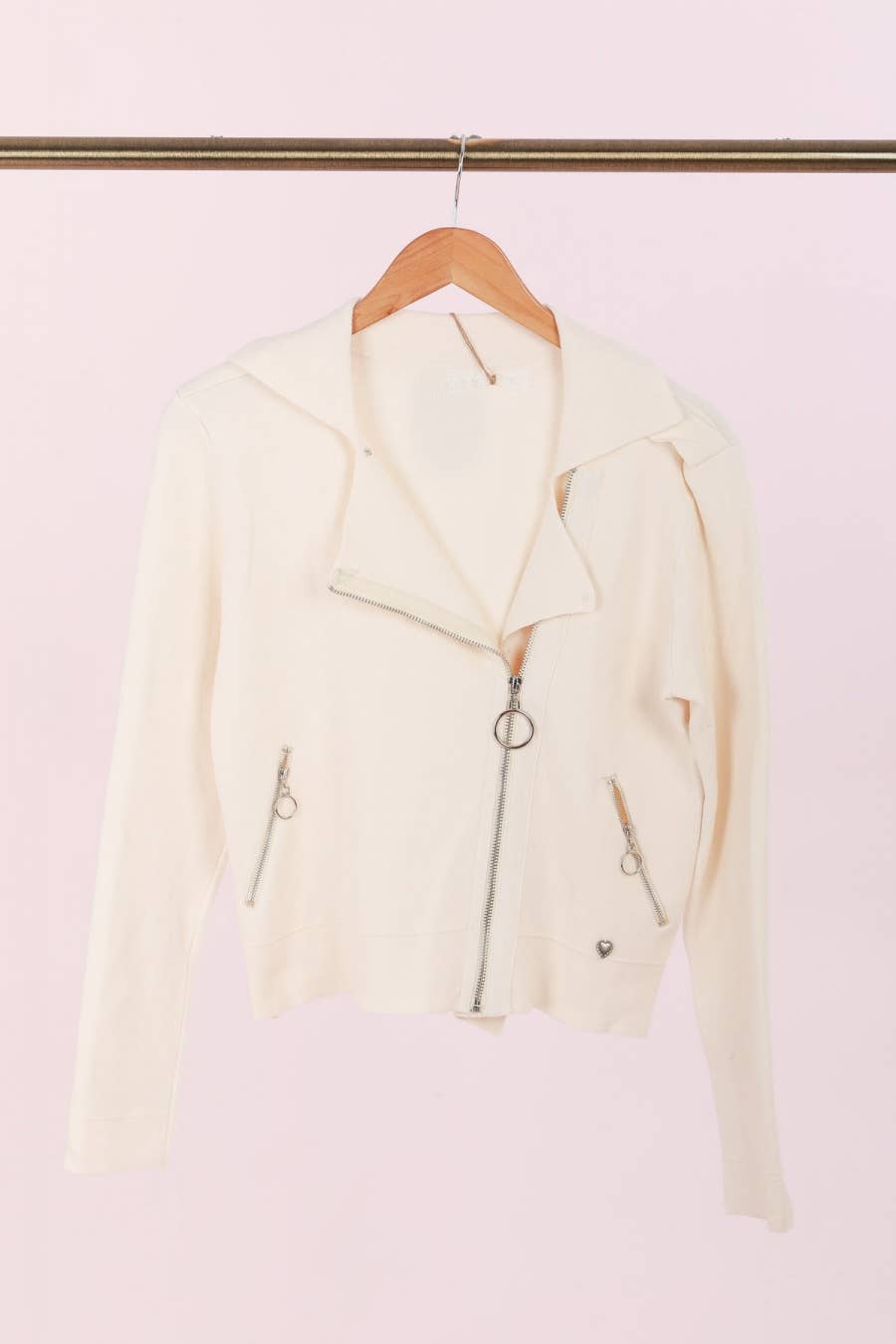 Women's Knit Biker Jacket