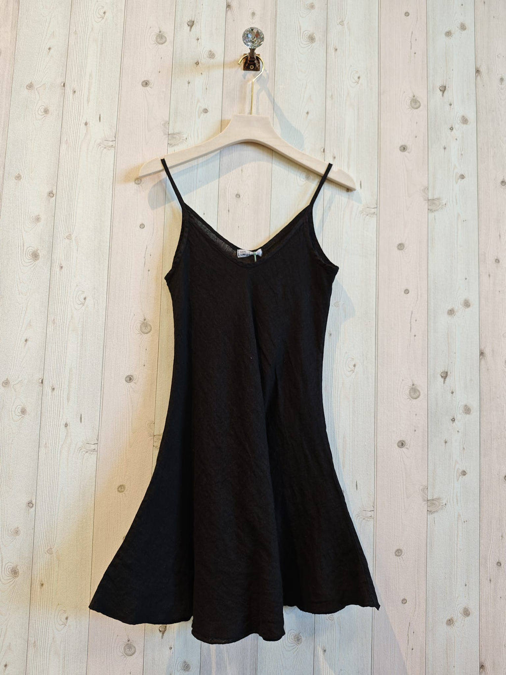 STRAP DRESS 100% Italian LINEN