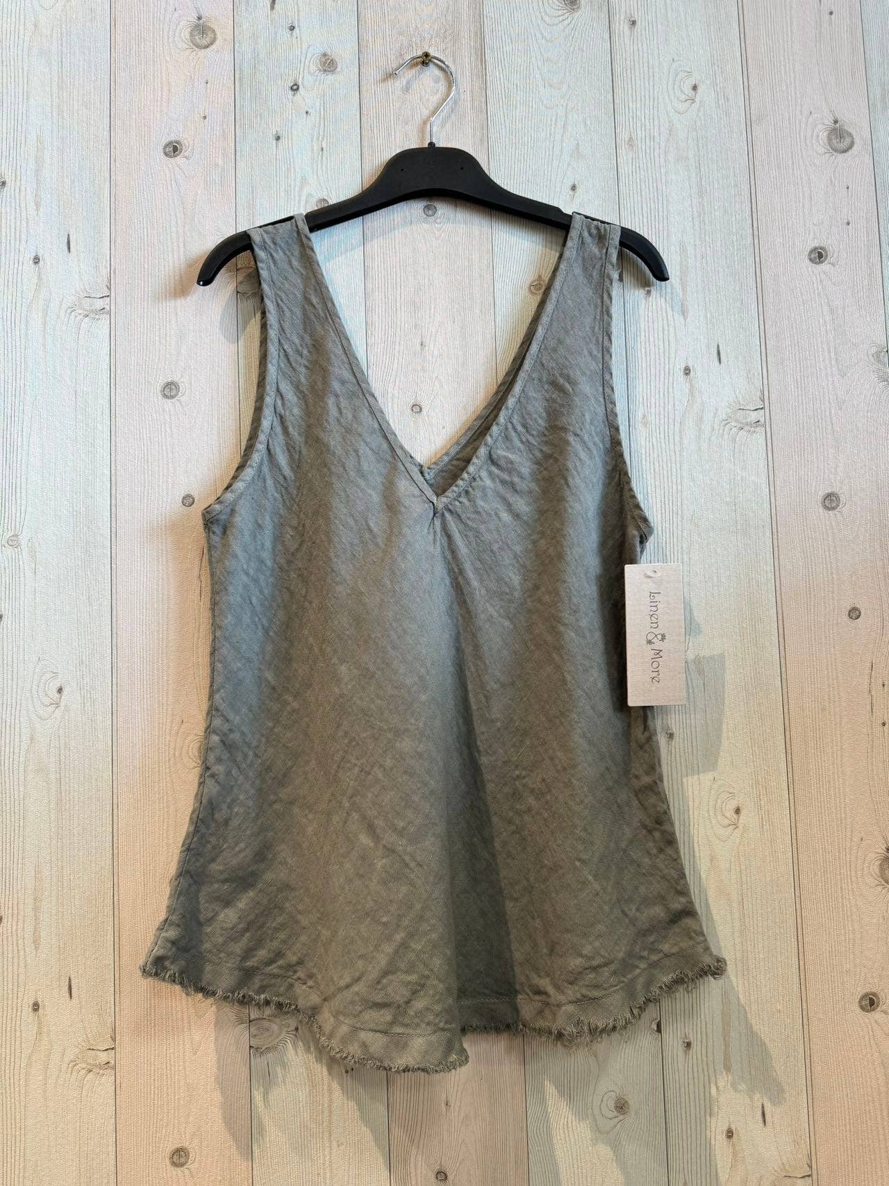 Sleeveless Tank 100% linen
