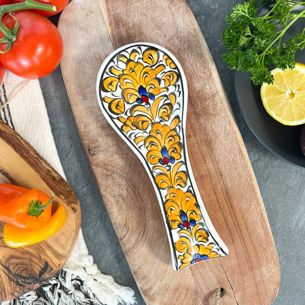 Handmade Ceramic Spoon Rest, Spoon Holder