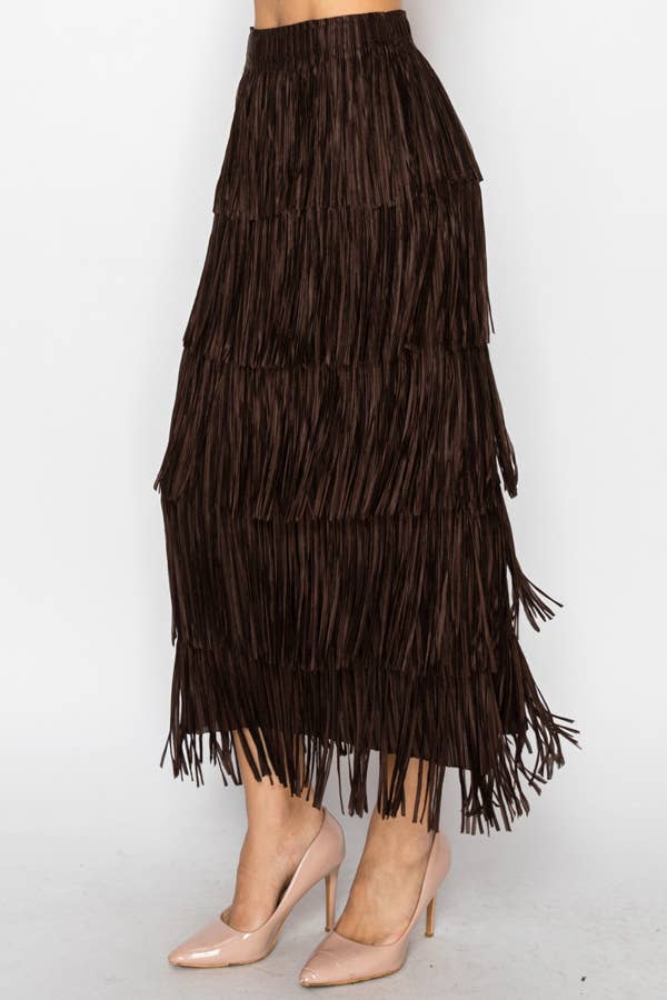 Layered Fringe Skirt