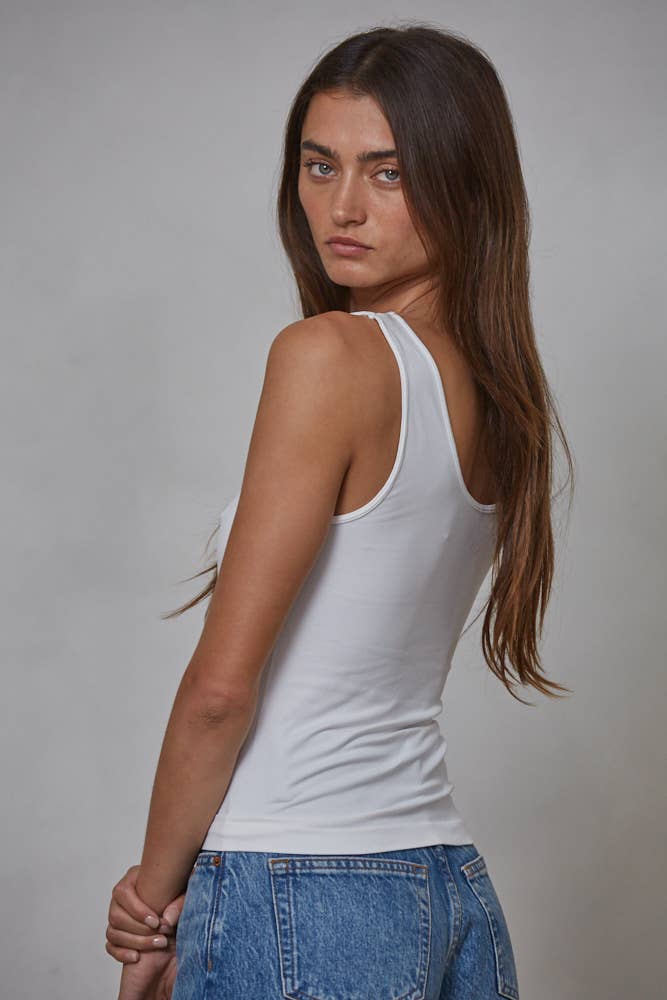 Seamless Reverse U-V Neck Tank