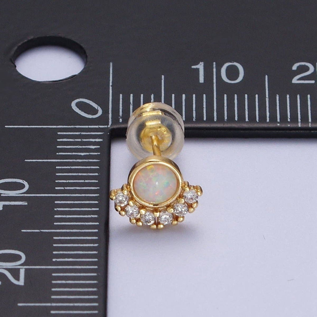24K GF CZ Opal