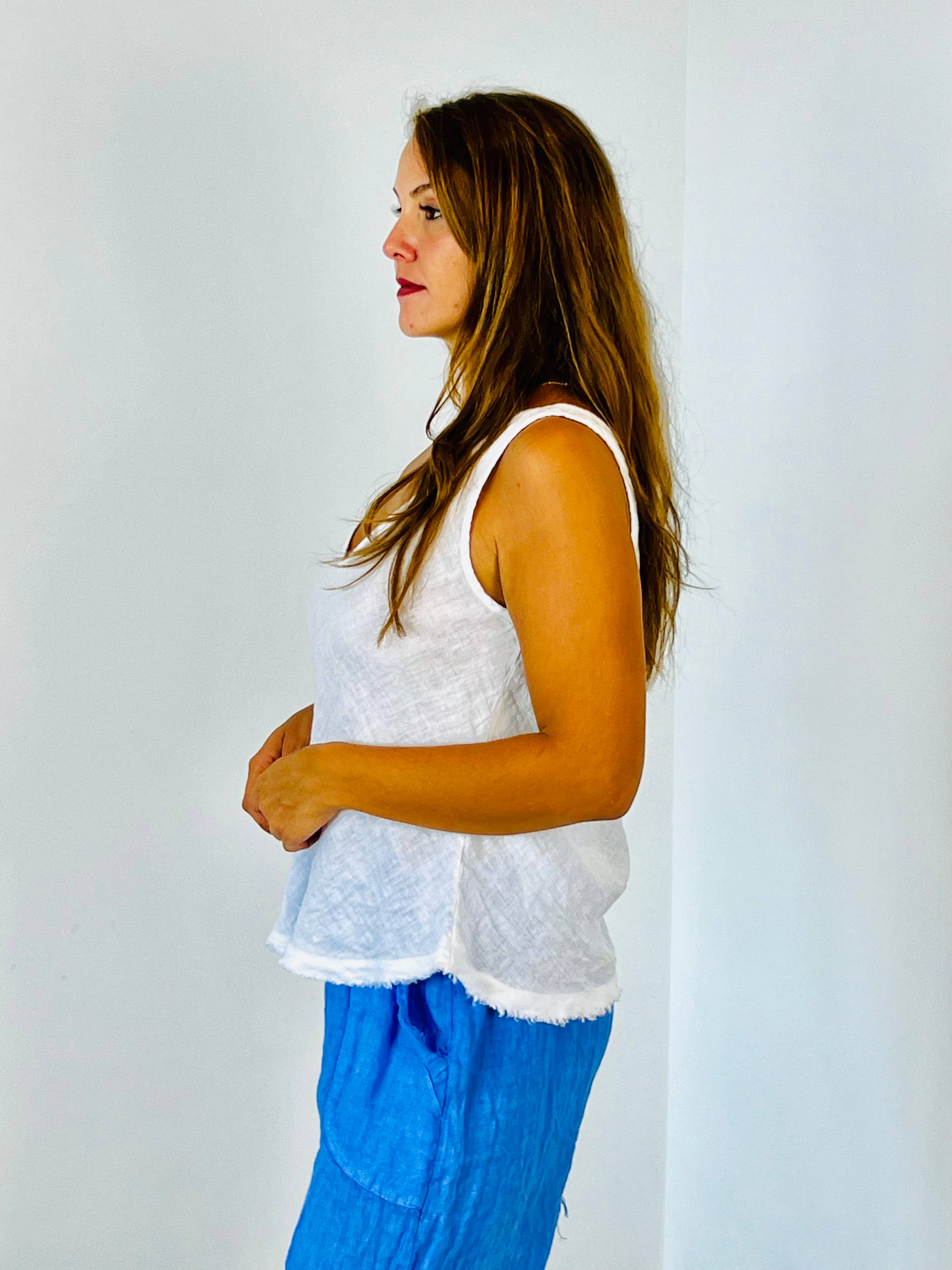 Sleeveless Tank 100% linen