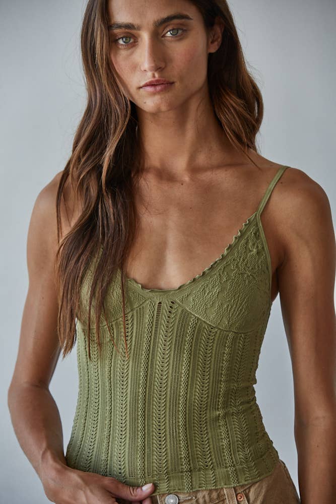 Seamless Jacquard Pattern Top