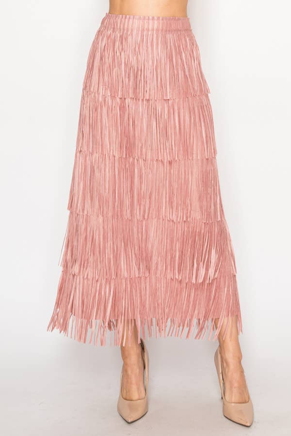 Layered Fringe Skirt