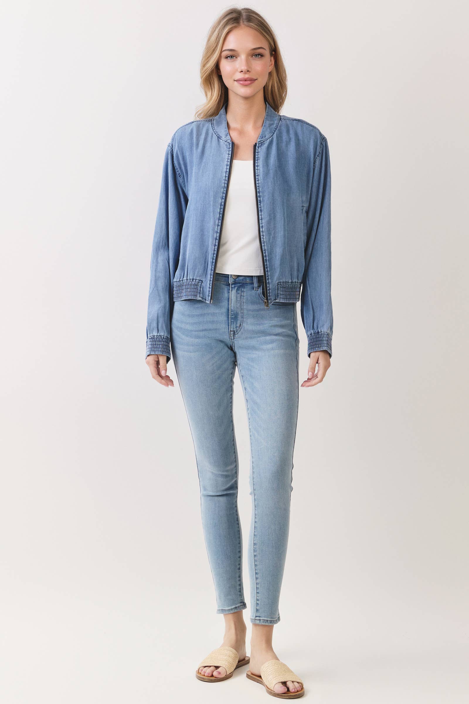 TENCEL BOMBER JACKET