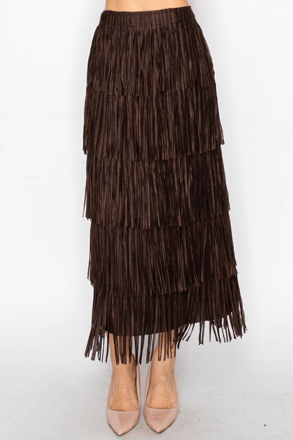 Layered Fringe Skirt