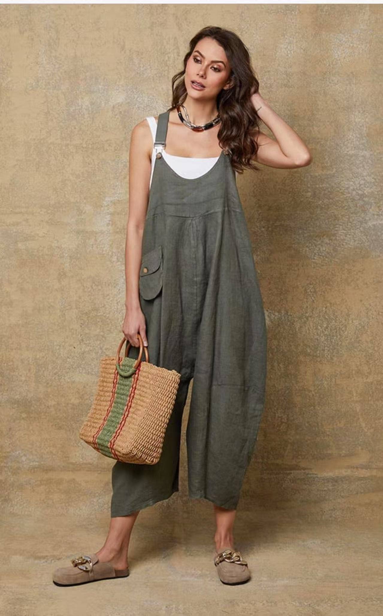 100% Italian Linen jumpsuit