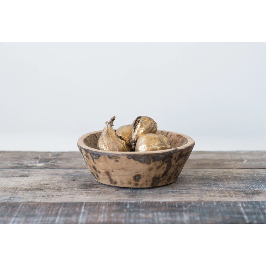 Resin Figs with Antique Finish, Set of 5