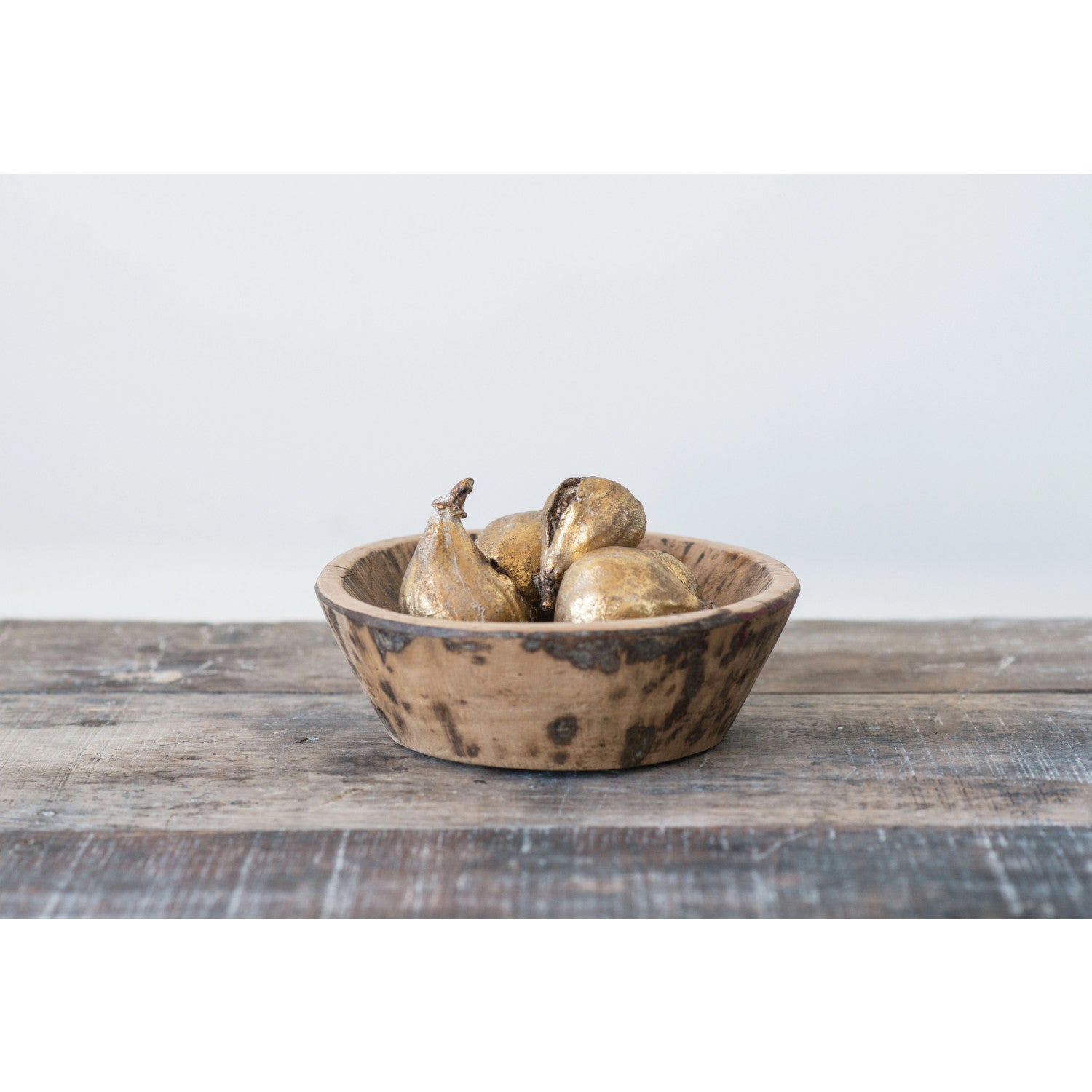 Resin Figs with Antique Finish, Set of 5