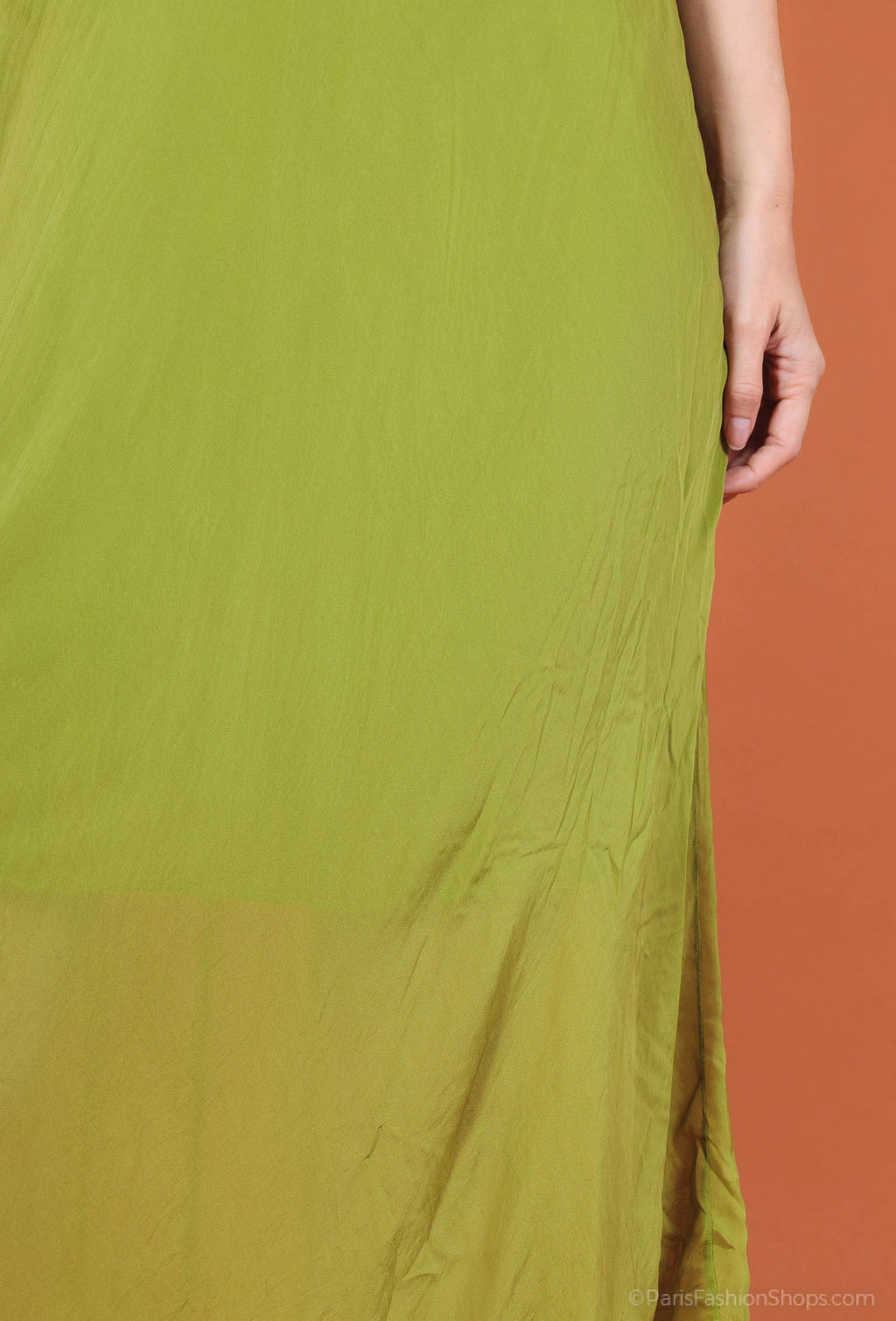 Bias-cut silk dress