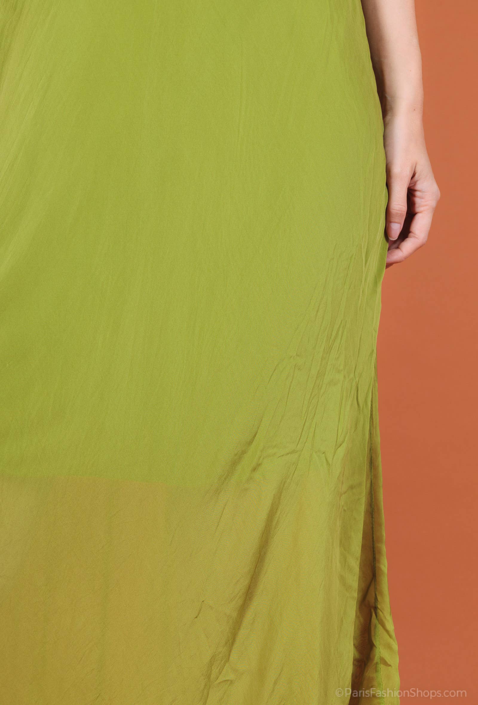 Bias-cut silk dress