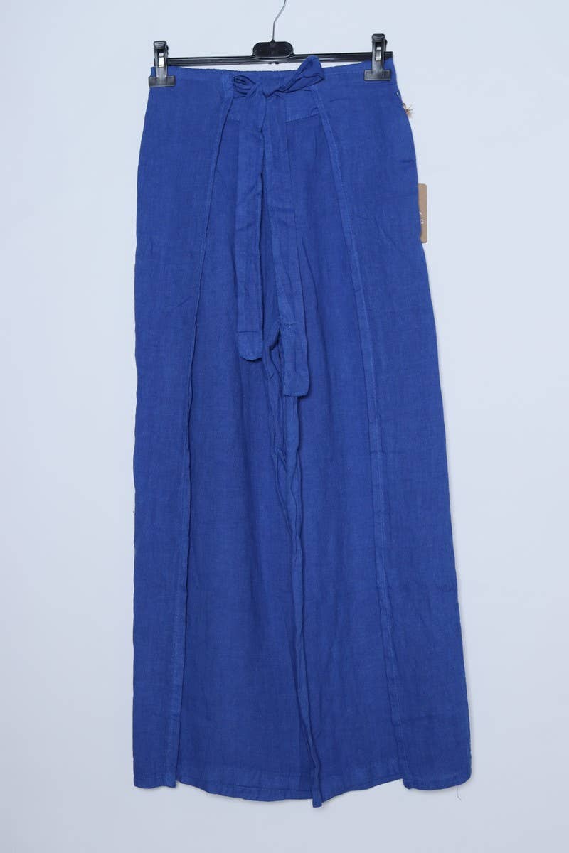 Front Tie Linen Pants