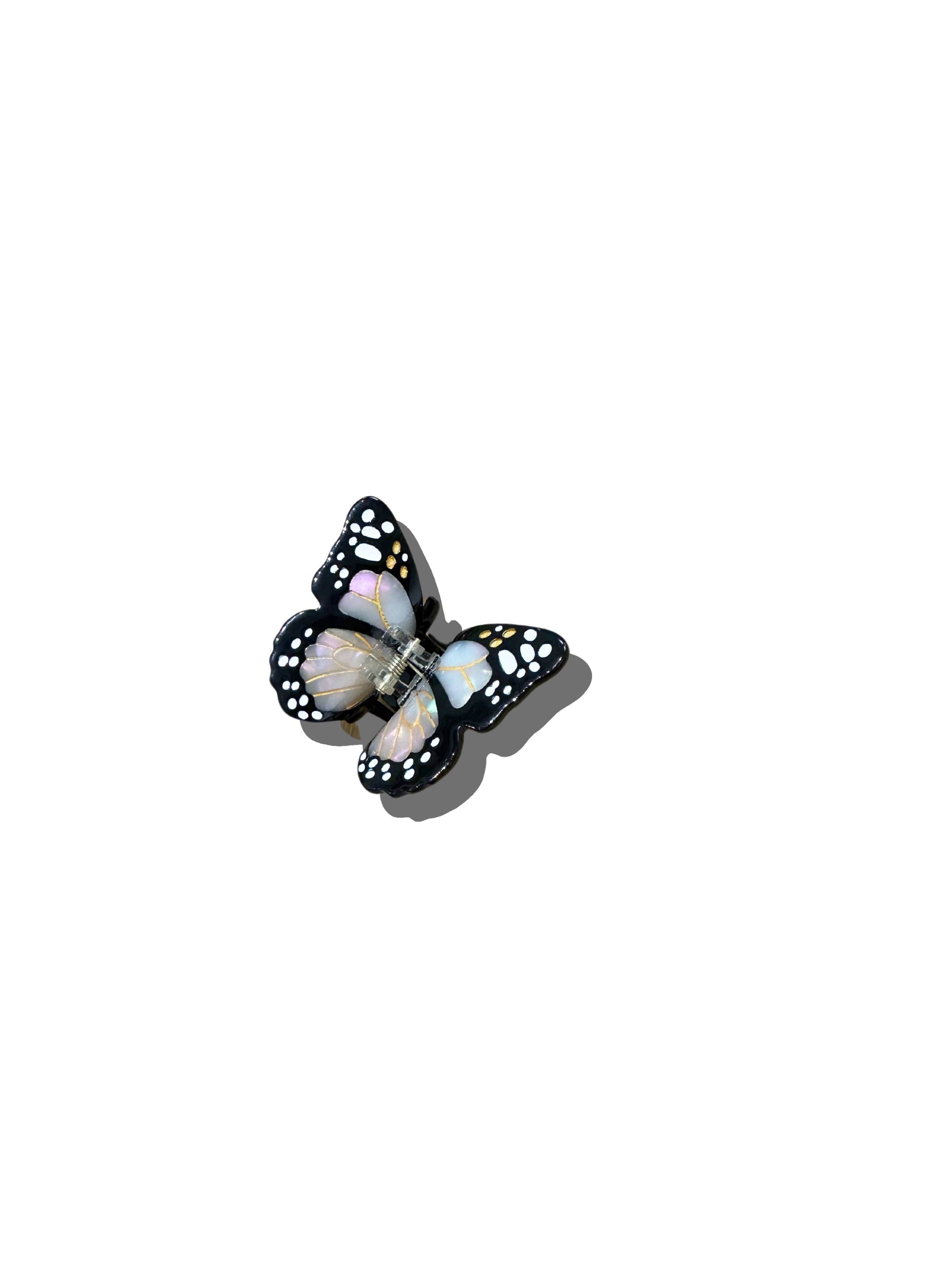 Hand-painted Mini Monarch Claw Clip