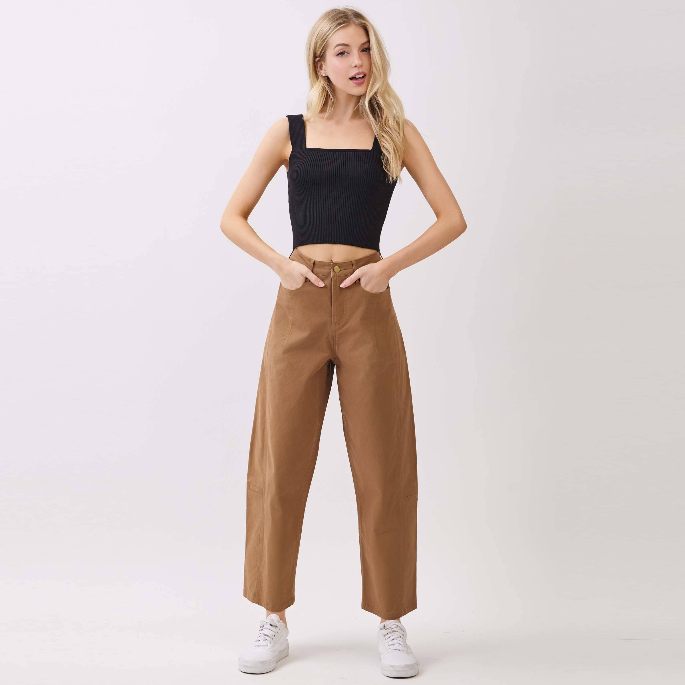 Cotton Barrel Pants