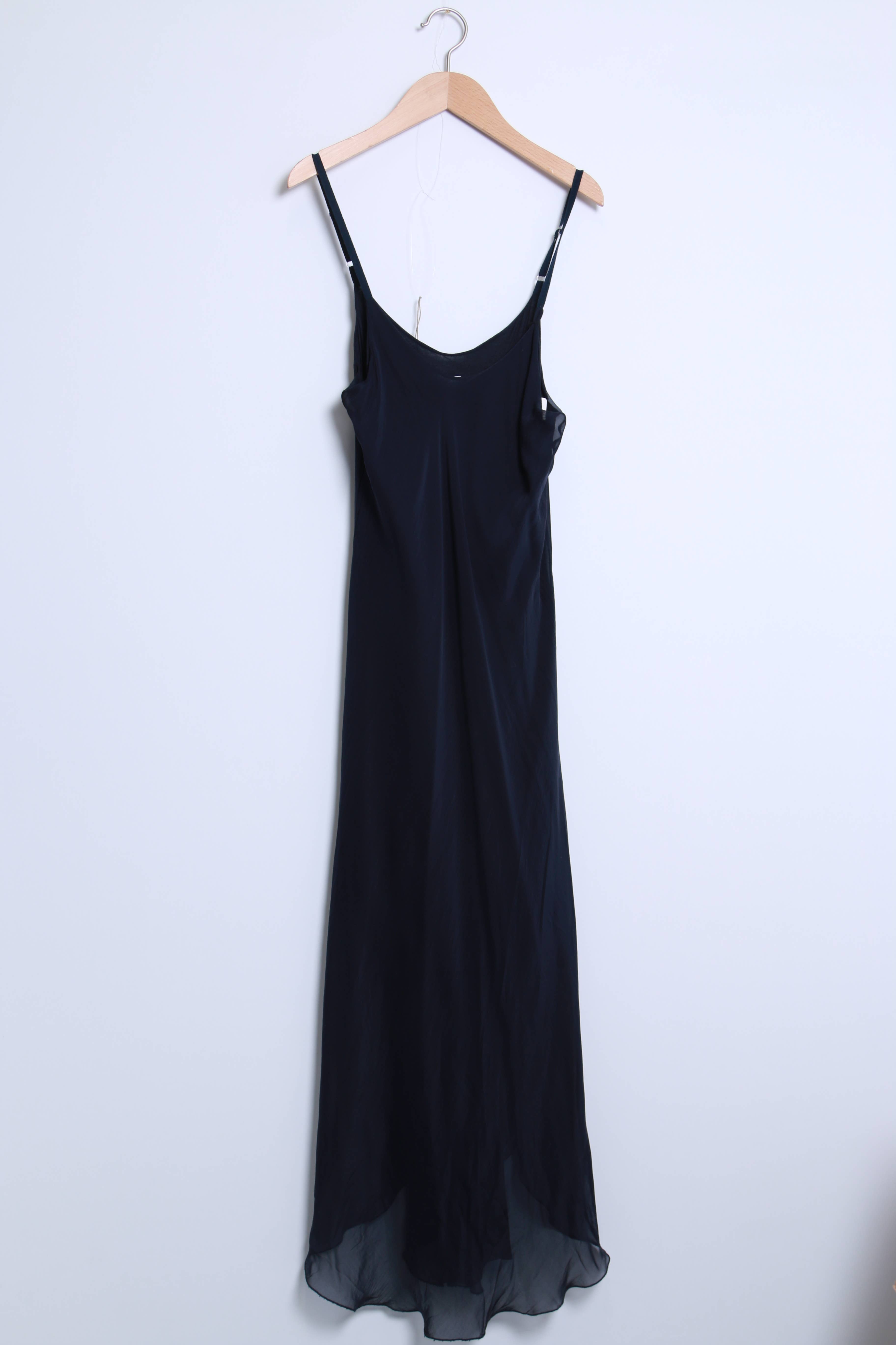 Bias-cut silk dress