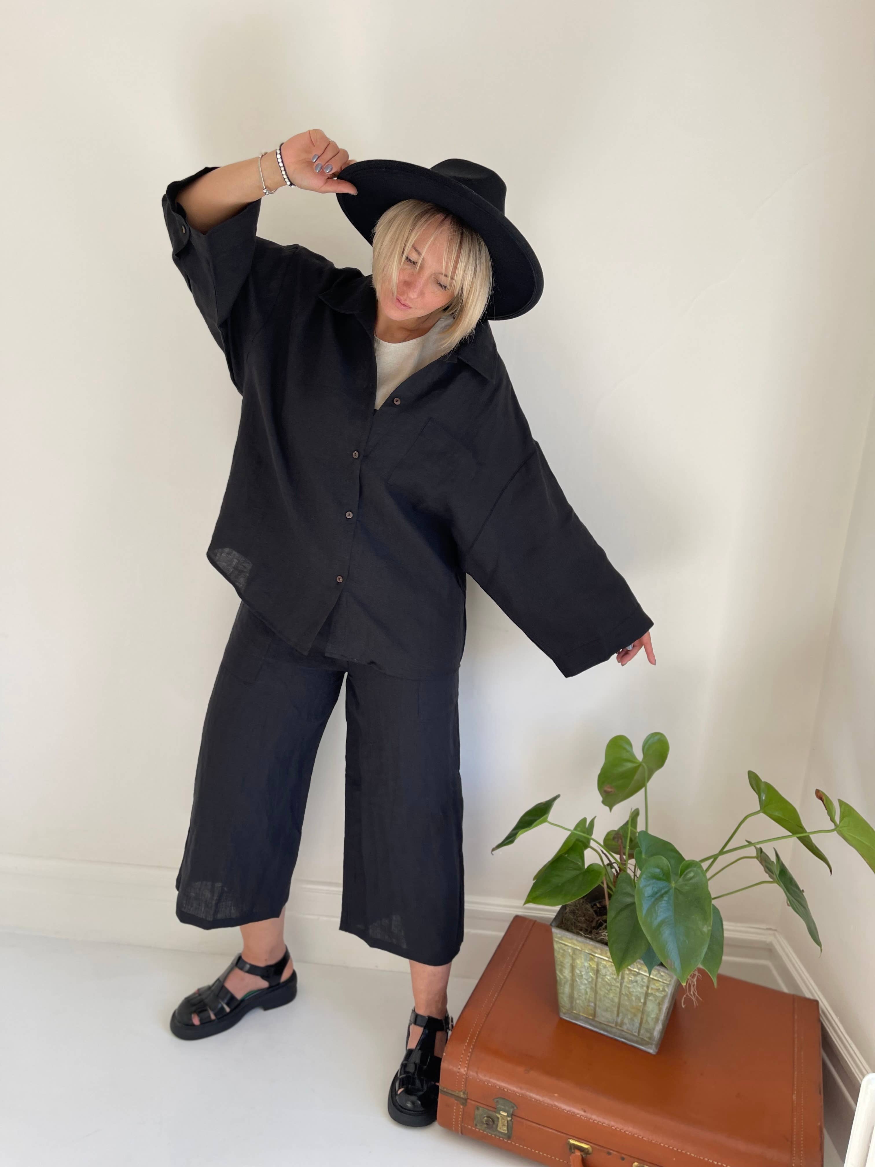 Floral linen jacket