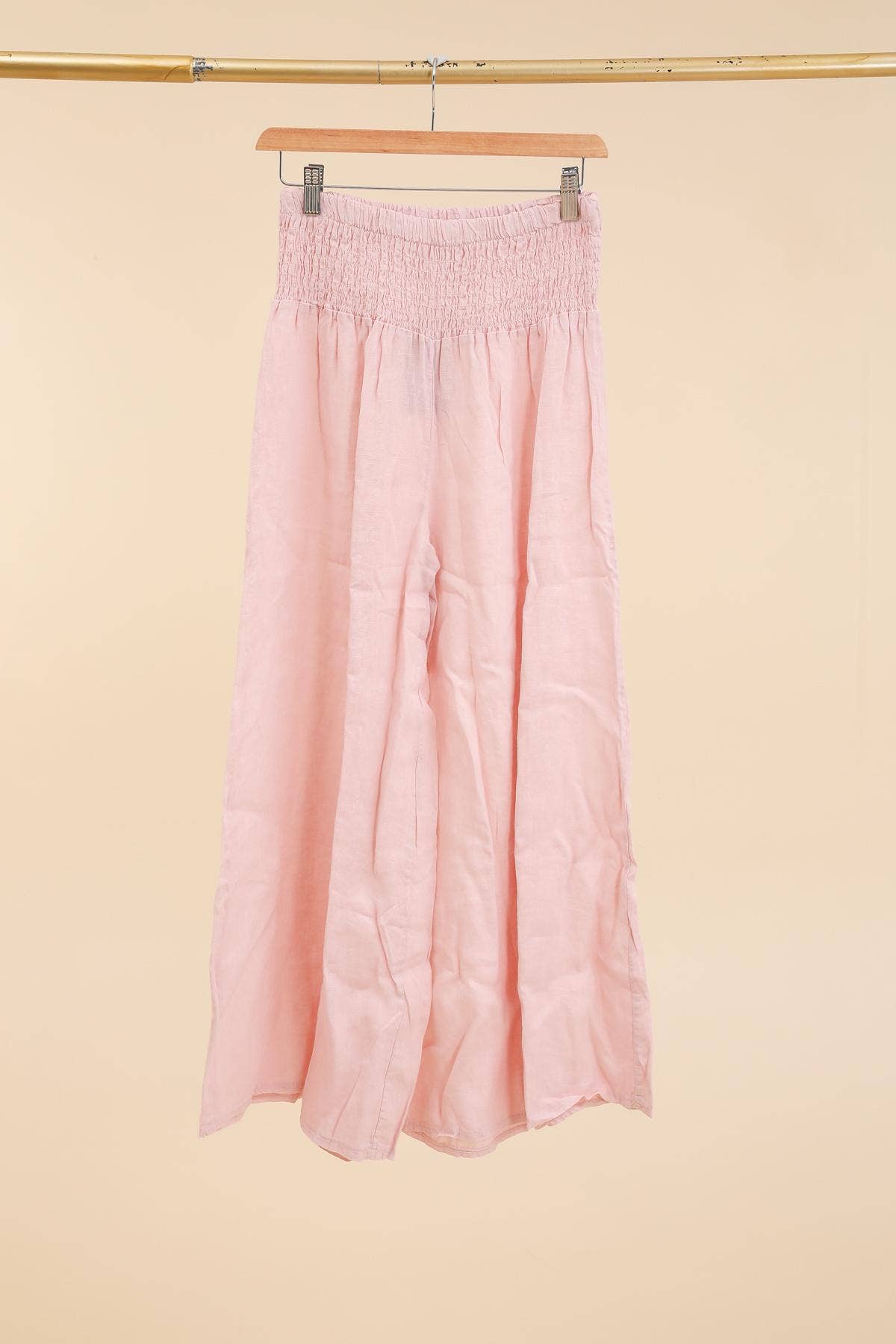 100% Linen Wide Leg Pant
