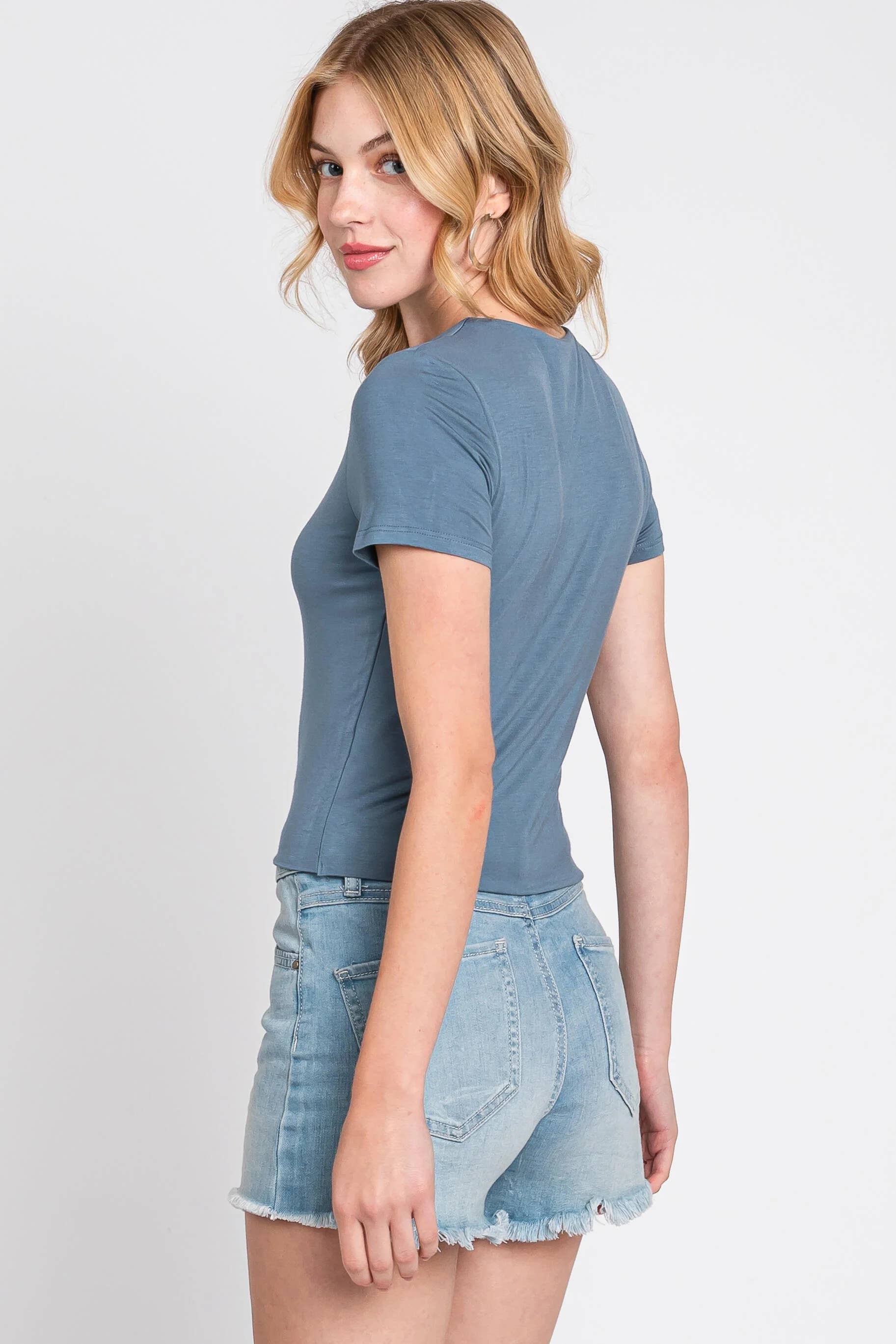 Rayon Modal Basic Crop Top