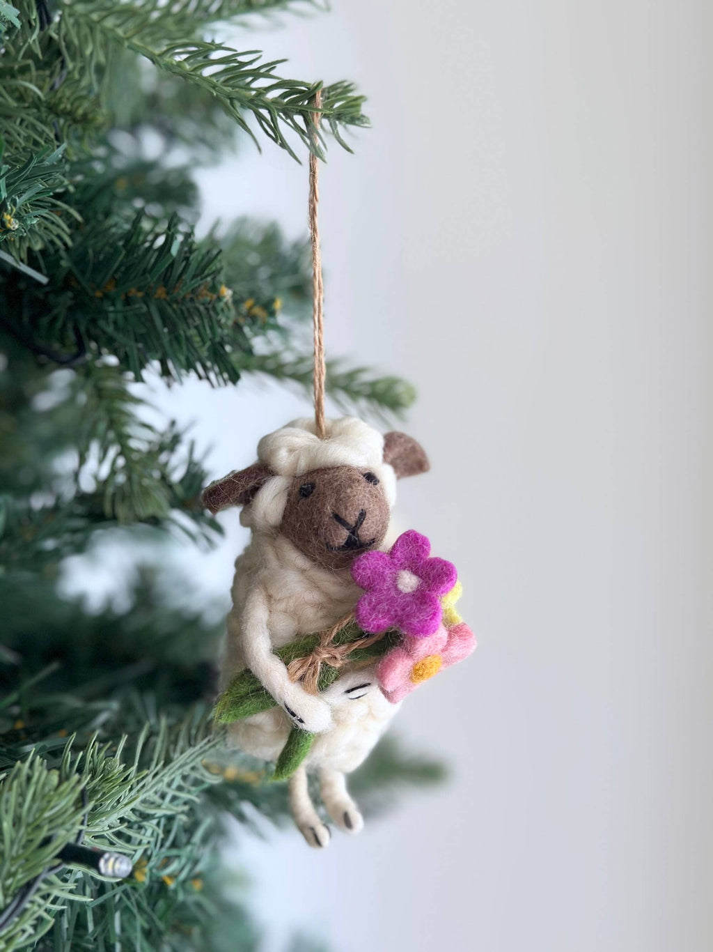 Felt Sheep Holding Collection:Flower