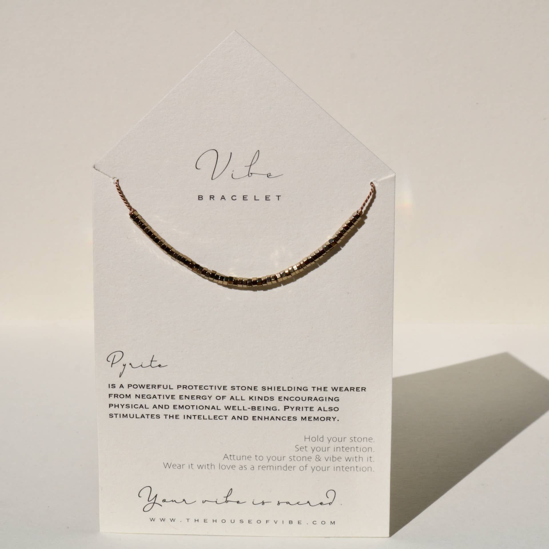 PYRITE GEOMETRIC BEADED