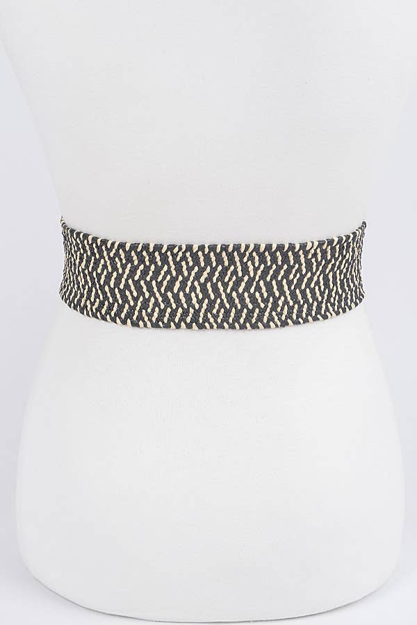 Metal Buckle Stretch Waist Belt