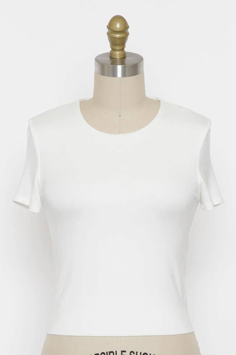 Rayon Modal Basic Crop Top
