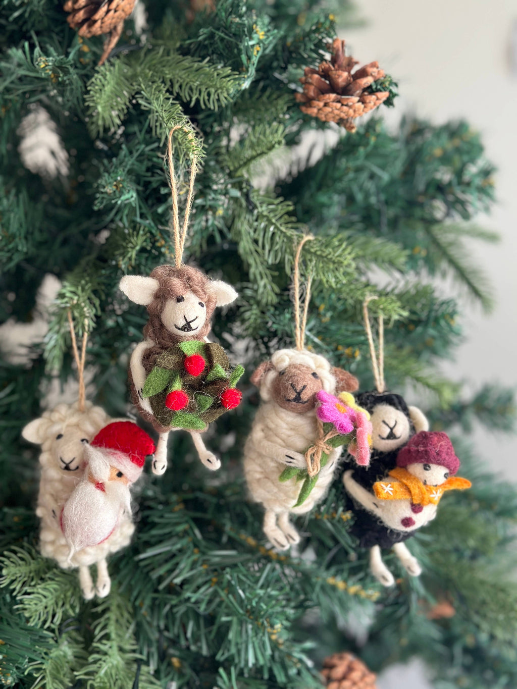 Felt Sheep Holding Collection:Flower